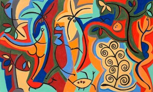 Klee in the Tropics #3 Canvas